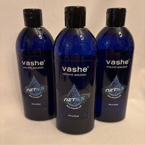 Vashe Wound Solution Pure Hypochlorous Acid-Preserved Wound Cleanser 16oz 3pack